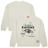 Baltimore Ravens Women's Plus Size Shooting Star Sweatshirt - Cream - Mitchell & Ness