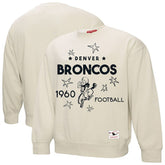 Denver Broncos Women's Plus Size Shooting Star Sweatshirt - Cream - Mitchell & Ness