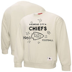 Kansas City Chiefs Women's Plus Size Shooting Star Sweatshirt - Cream - Mitchell & Ness