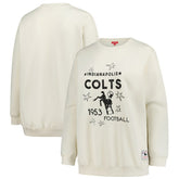 Indianapolis Colts Women's Plus Size Shooting Star Sweatshirt - Cream - Mitchell & Ness