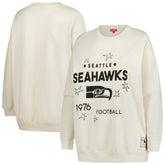Seattle Seahawks Women's Plus Size Shooting Star Sweatshirt - Cream - Mitchell & Ness