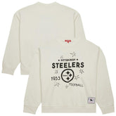 Pittsburgh Steelers Women's Plus Size Shooting Star Sweatshirt - Cream - Mitchell & Ness