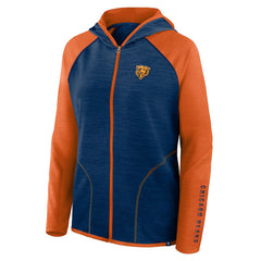 Chicago Bears Women's Plus Size End Around Pass Full-Zip Hoodie - Navy - Fanatics