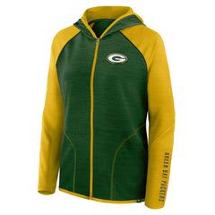 Green Bay Packers Women's Plus Size End Around Pass Full-Zip Hoodie - Green - Fanatics