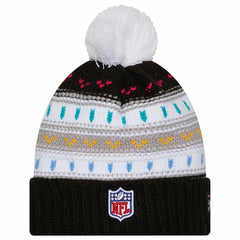 Dallas Cowboys New Era Women's 2025 NFL Crucial Catch Cuffed Knit Hat with Pom - Black - NFL