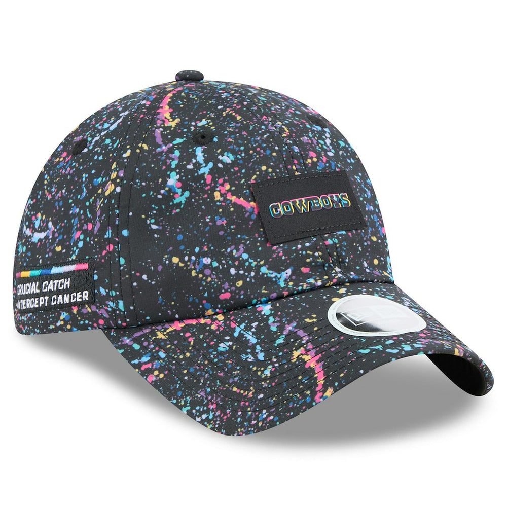 Dallas Cowboys New Era Women's 2025 NFL Crucial Catch Pony Tail Adjustable Hat - Black - NFL