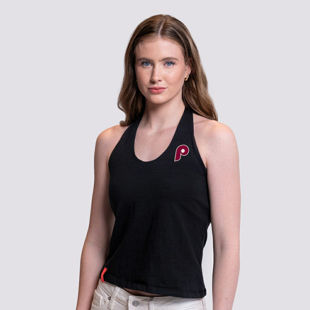 Philadelphia Phillies Lusso Women's Noelle V-Neck Tank Top Outlet