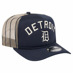 Detroit Tigers New Era Vintage Arched Foam Front 9FIFTY A-Frame Adjustable Trucker Hat Outlet