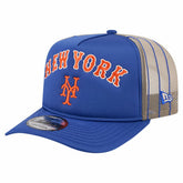 New York Mets New Era Vintage Arched Foam Front 9FIFTY A-Frame Adjustable Trucker Hat Outlet