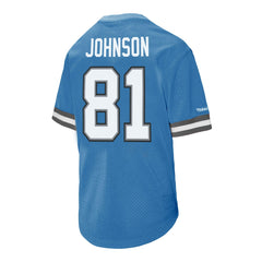 Calvin Johnson Detroit Lions Retired Player Name & Number Mesh Top - Blue - Mitchell & Ness