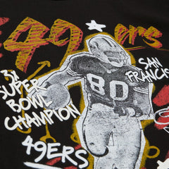 Jerry Rice San Francisco 49ers Chalked Up Player Graphic T-Shirt - Black - Mitchell & Ness