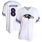Lamar Jackson Baltimore Ravens Women's Plus Size Fashion Jersey - White - Fanatics