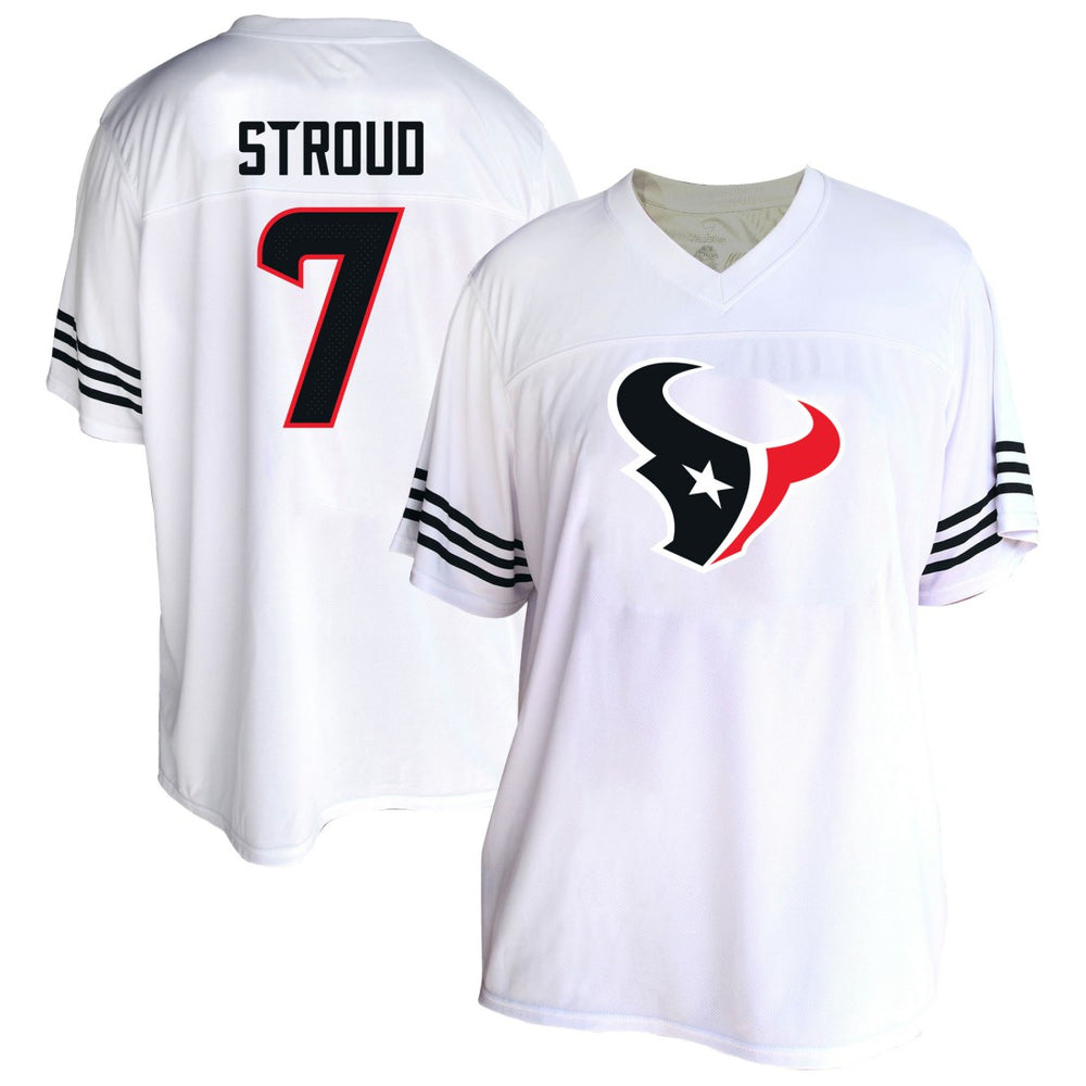C.J. Stroud Houston Texans Women's Plus Size Fashion Jersey - White - Fanatics