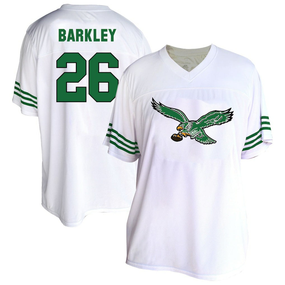 Saquon Barkley Philadelphia Eagles Women's Plus Size Fashion Jersey - White - Fanatics