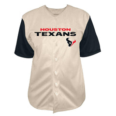 C.J. Stroud Houston Texans Big & Tall Baseball Button-Up Shirt - Cream - Fanatics