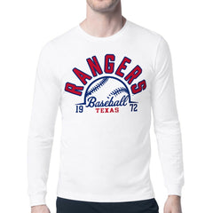 Texas Rangers Starter Half Ball Team Graphic Long Sleeve T-Shirt Discount