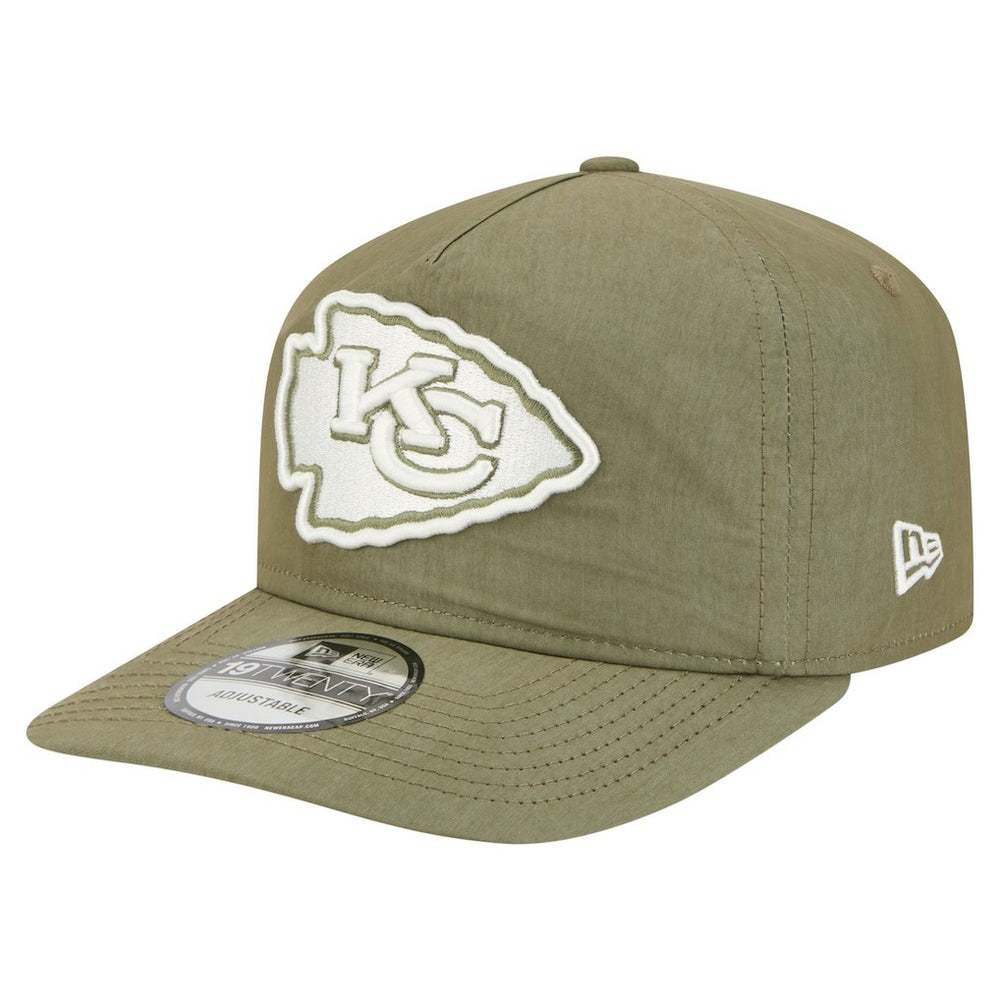 Kansas City Chiefs New Era Nylon 19TWENTY Adjustable Hat - Olive - NFL