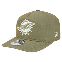 Miami Dolphins New Era Nylon 19TWENTY Adjustable Hat - Olive - NFL