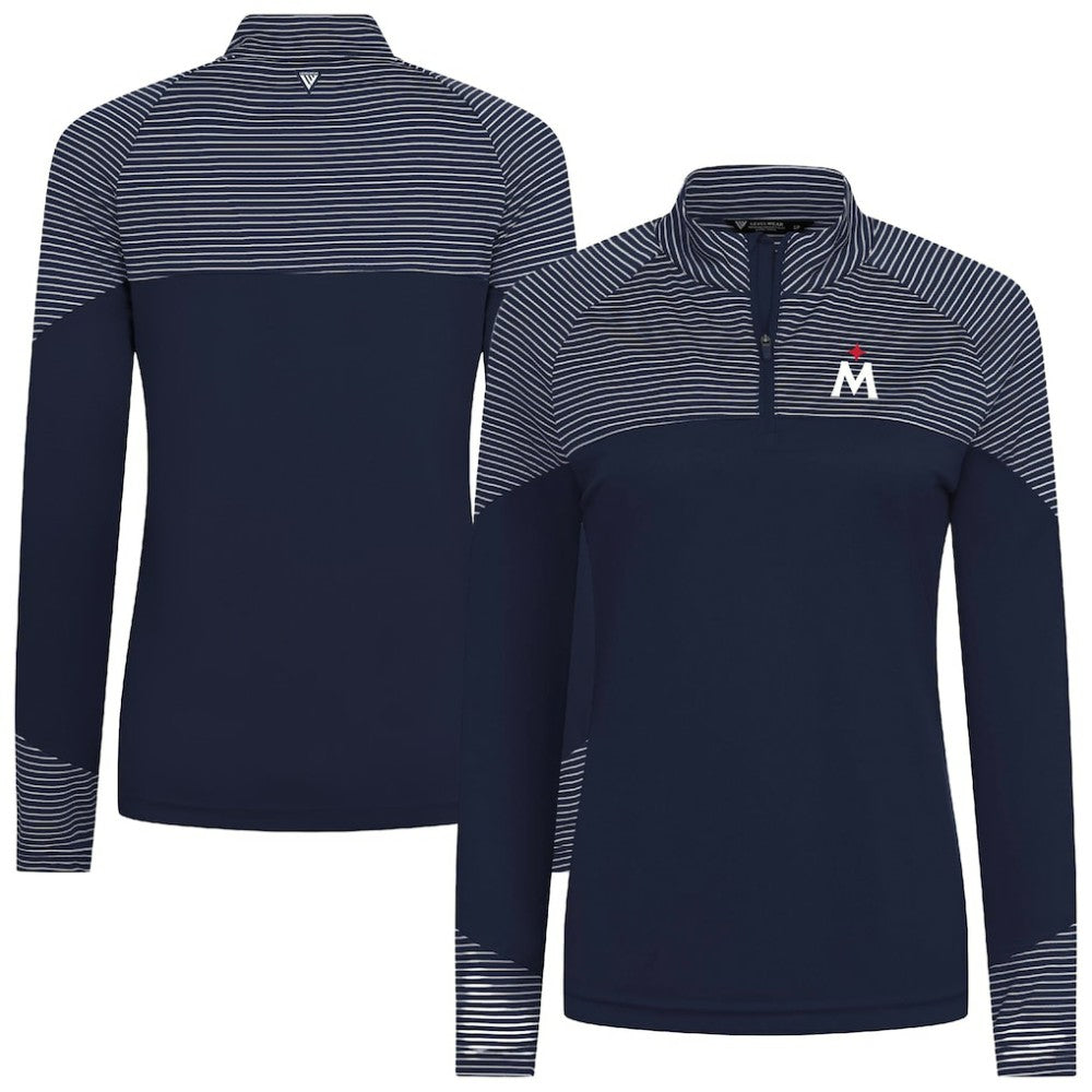 Minnesota Twins Levelwear Women's Classic Stripes Insignia 2.0 Raglan Quarter-Zip Top Online