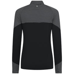 Miami Marlins Levelwear Women's Classic Stripes Insignia 2.0 Raglan Quarter-Zip Top for sale
