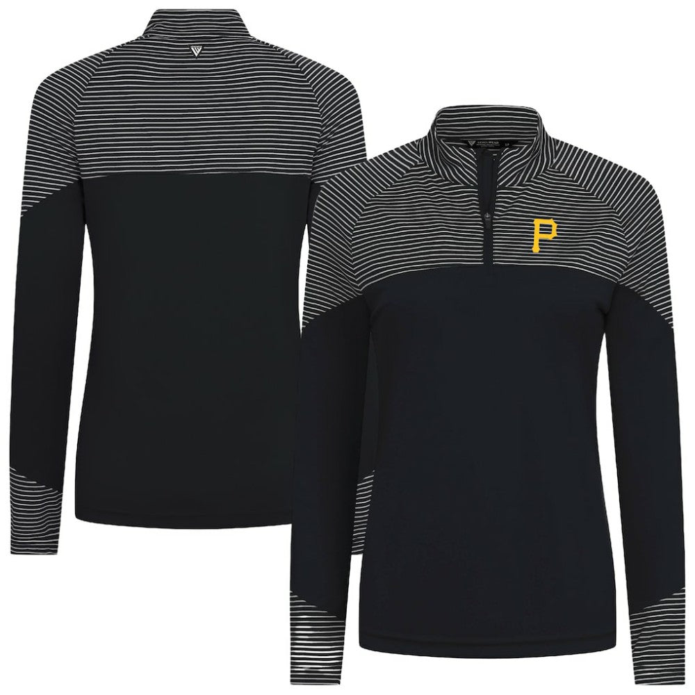 Pittsburgh Pirates Levelwear Women's Classic Stripes Insignia 2.0 Raglan Quarter-Zip Top Near Me