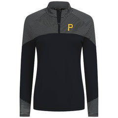 Pittsburgh Pirates Levelwear Women's Classic Stripes Insignia 2.0 Raglan Quarter-Zip Top Near Me