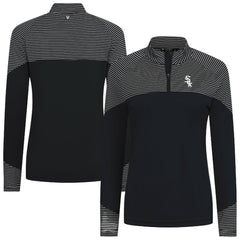 Chicago White Sox Levelwear Women's Classic Stripes Insignia 2.0 Raglan Quarter-Zip Top Near Me