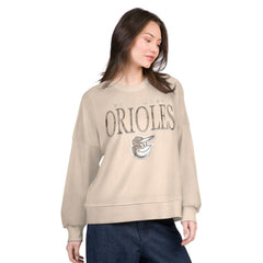 Baltimore Orioles G-III 4Her by Carl Banks Women's Oversized Vet II Sweatshirt Sale
