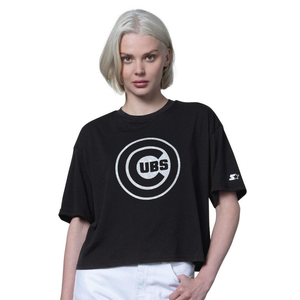 Chicago Cubs Starter Women's Holy Grail Boxy Cropped T-Shirt for sale
