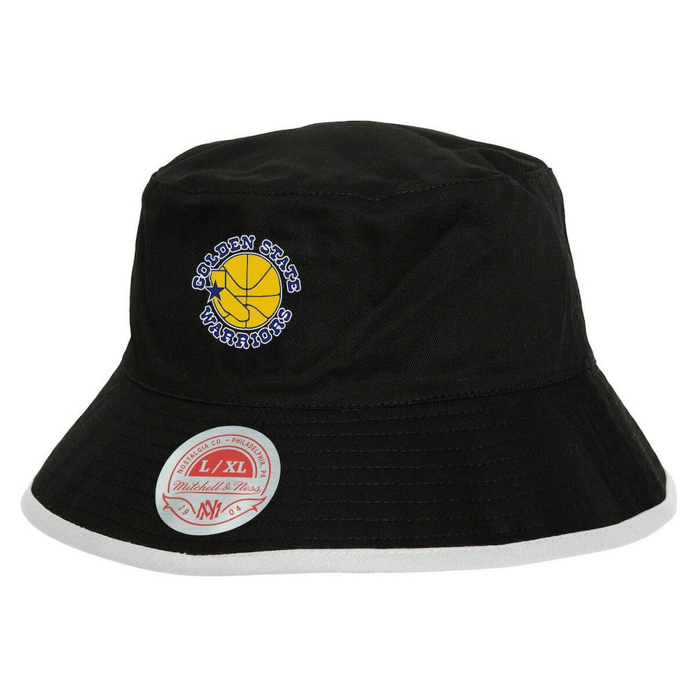 Mitchell & Ness Golden State Warriors Flip It Reversible Bucket Hat Black/Blue