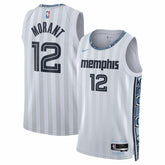Nike Ja Morant Memphis Grizzlies Unisex 2025/26 Swingman Jersey White City Edition