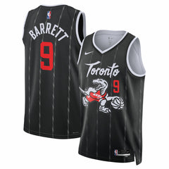 Nike RJ Barrett Toronto Raptors Unisex 2025/26 Swingman Jersey Black City Edition