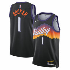 Nike Devin Booker Phoenix Suns Unisex 2025/26 Swingman Jersey Black City Edition