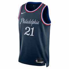 Nike Joel Embiid Philadelphia 76ers Unisex 2025/26 Swingman Jersey Navy City Edition