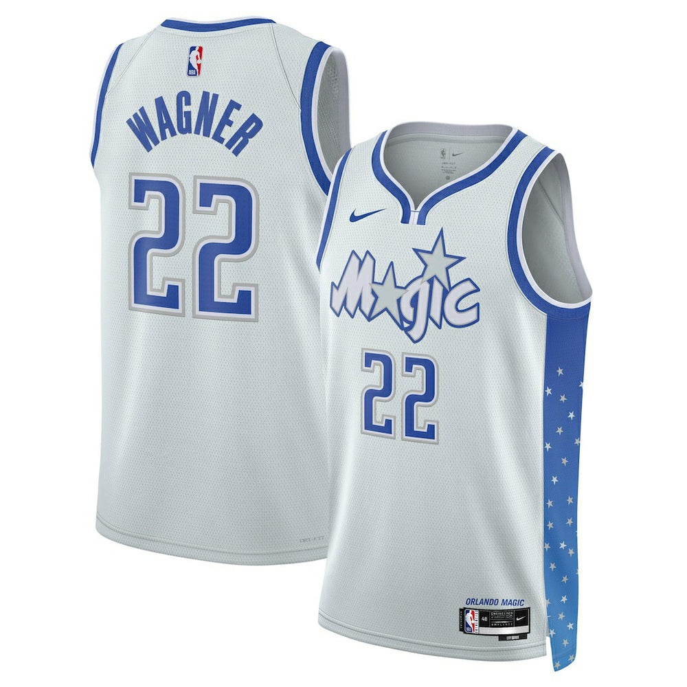Nike Franz Wagner Orlando Magic Unisex 2025/26 Swingman Jersey Silver City Edition