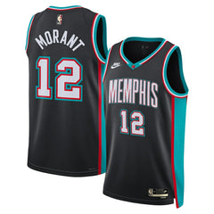 Nike Ja Morant Memphis Grizzlies Unisex Swingman Jersey Classic Edition Black