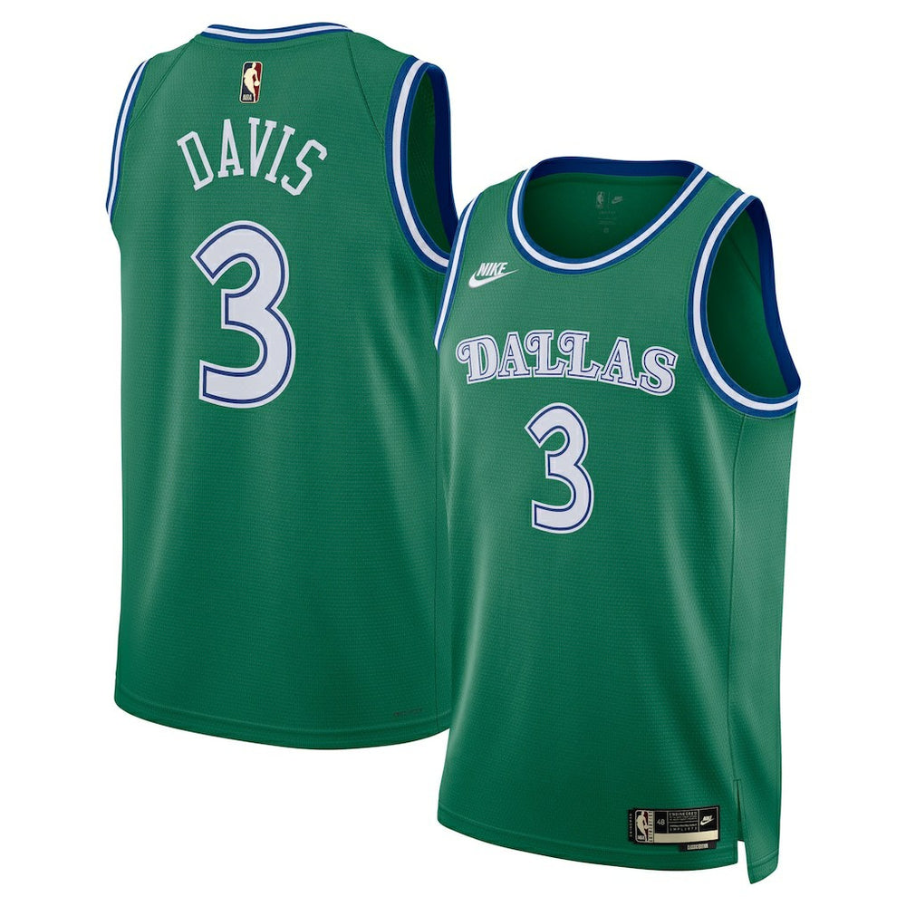 Nike Anthony Davis Dallas Mavericks Unisex Swingman Jersey Classic Editi- Green