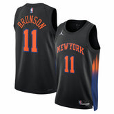Jalen Brunson New York Knicks Jordan Brand Unisex Swingman Jersey Statement Edition Black