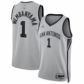 Victor Wembanyama San Antonio Spurs Jordan Brand Unisex Swingman Jersey Statement Edition Silver