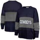 Dallas Cowboys '47 Women's Breezyway Archive Long Sleeve T-Shirt - Navy - 47 brand