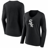 Chicago White Sox Women's Logo Long Sleeve V-Neck T-Shirt Online