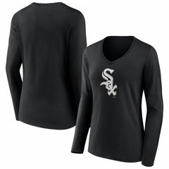 Chicago White Sox Women's Logo Long Sleeve V-Neck T-Shirt Online