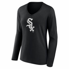Chicago White Sox Women's Logo Long Sleeve V-Neck T-Shirt Online