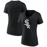 Chicago White Sox Women's Logo V-Neck T-Shirt Outlet