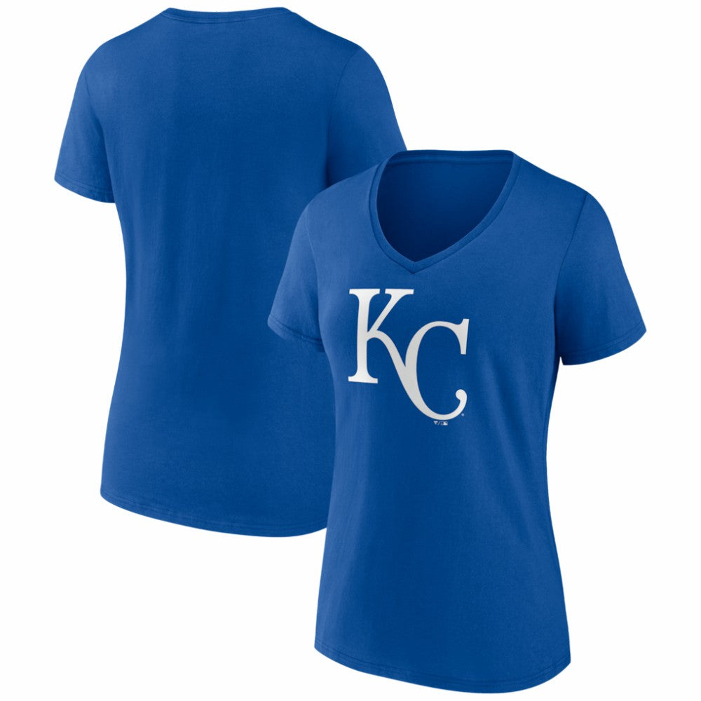 Kansas City Royals Women's Logo V-Neck T-Shirt for sale