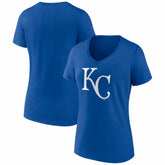 Kansas City Royals Women's Logo V-Neck T-Shirt for sale