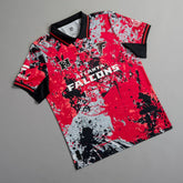 Atlanta Falcons NFL Football x Football Collared Fan Top - Black - Fanatics