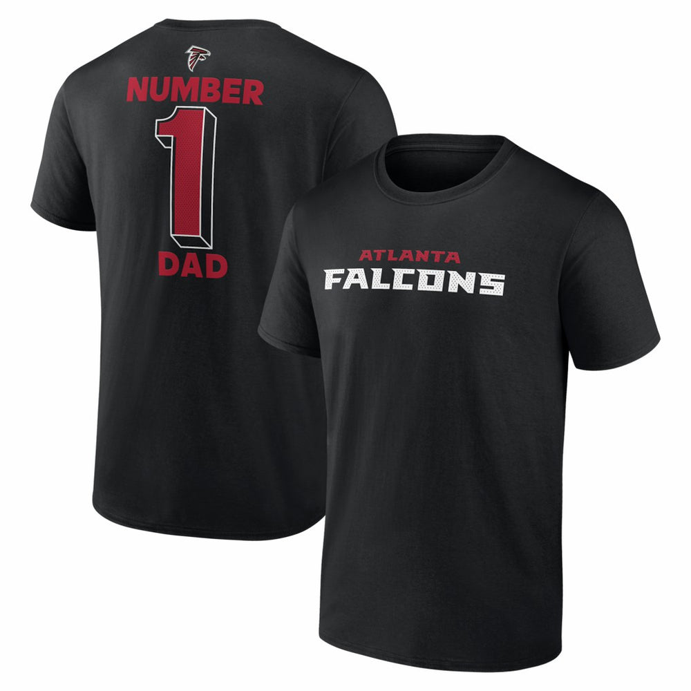 Atlanta Falcons #1 Dad Jersey T-Shirt - Black - NFL