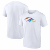 Baltimore Ravens Logo Pride T-Shirt - White - NFL