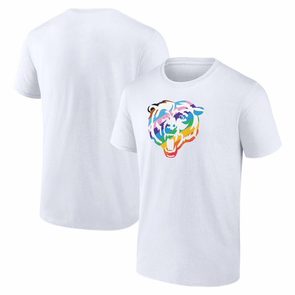 Chicago Bears Logo Pride T-Shirt - White - NFL